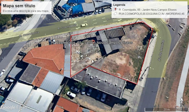 Terreno para Locação Jardim Novo Campos Elíseos Campinas